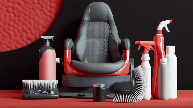 Kit completo de productos y herramientas para detailing de autos.