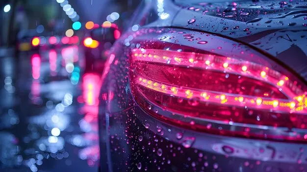 Gleaming luxury vehicle after professional car wash and detailing service in a modern Miami facility.