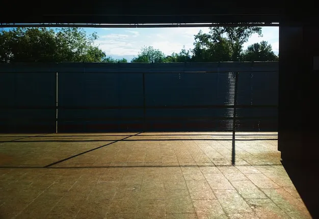 Pristine padel court prepared for rental session.
