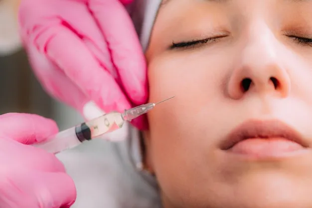Expert provider performing Botox treatment on client in serene spa environment.
