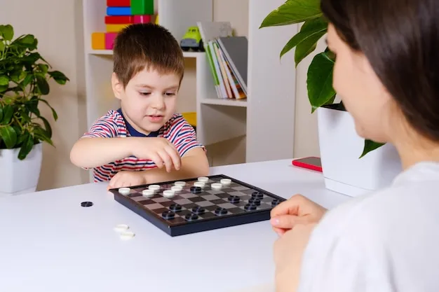 Terapia ABA enfocada en niño con autismo.