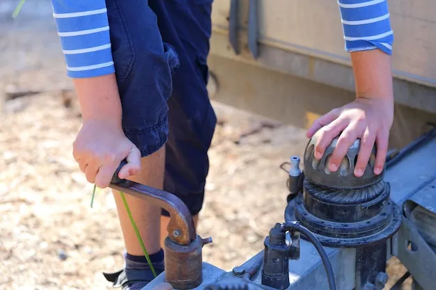 Installation of backflow preventer on commercial plumbing.