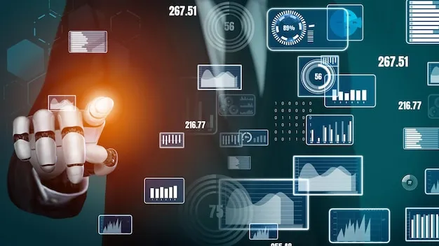 Visual representation of AI-driven workflow automation in a business setting.