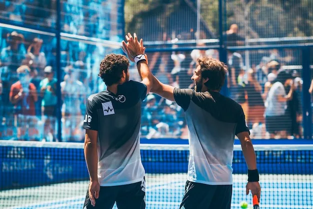 High-energy padel tournament in progress.