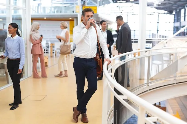 Passengers lining up orderly at the entrance to a Port Miami cruise terminal.