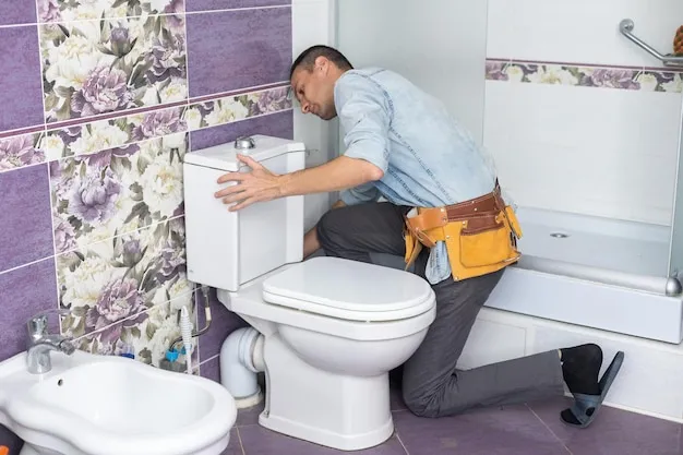 Emergency toilet overflow repair.