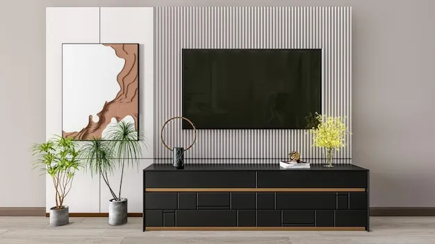Mueble para TV moderno en salón.