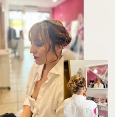 Servicio de maquillaje profesional para eventos.