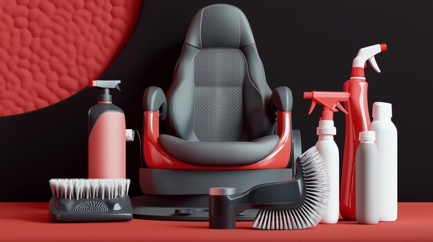 Kit completo de productos y herramientas para detailing de autos.