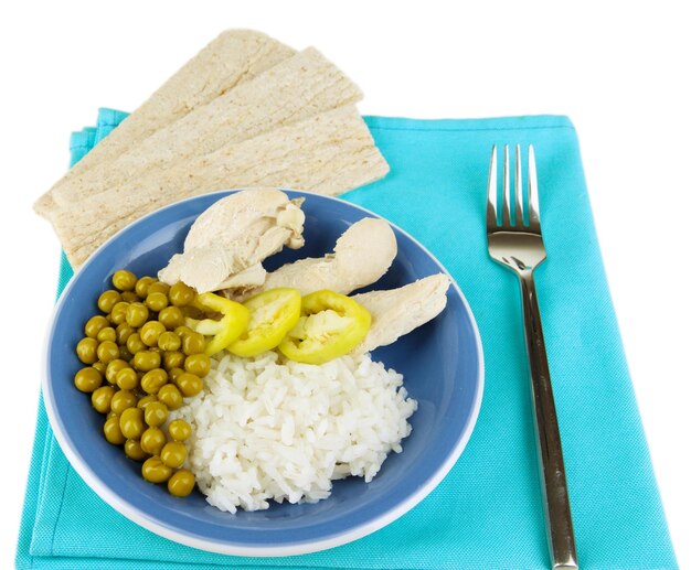 Steaming plate of Nicaraguan breakfast with rice, beans, plantains, and cheese.