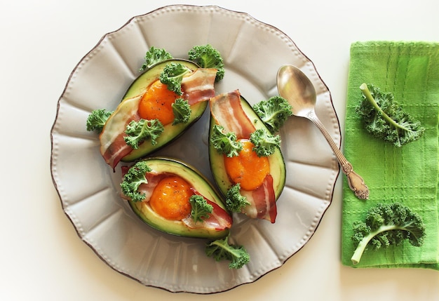 Avocado Bea featuring fresh slices and golden croquetas.