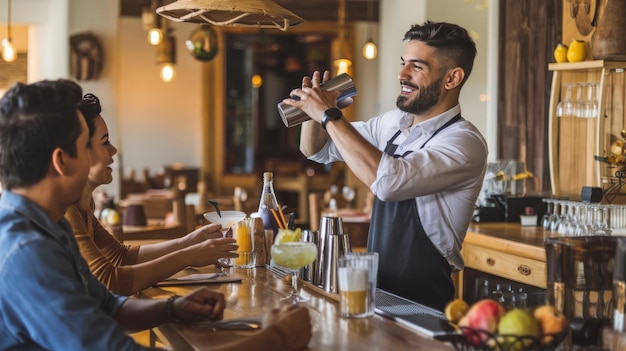 Servicio en mesa en Bar Trosky.