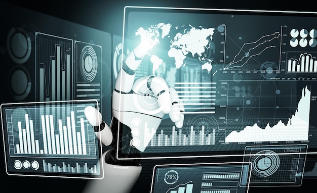 Predictive data visualizations and analytics charts powered by AI.