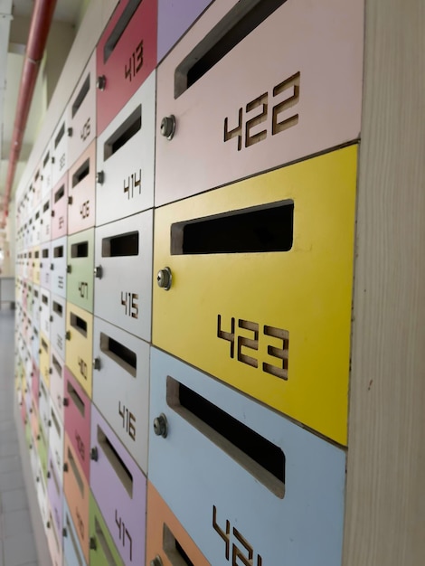 Private mailboxes available for rent in the store.