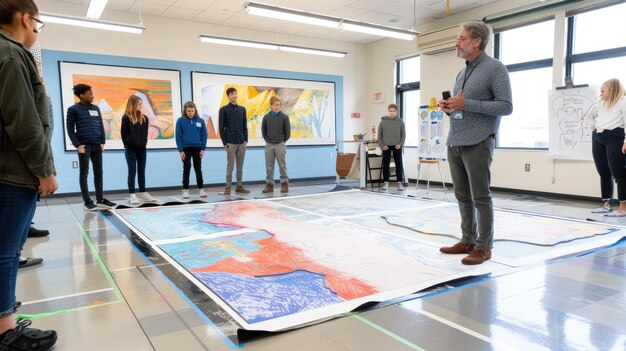 Expansive hall filled with research poster displays and booths for academic exhibitions.