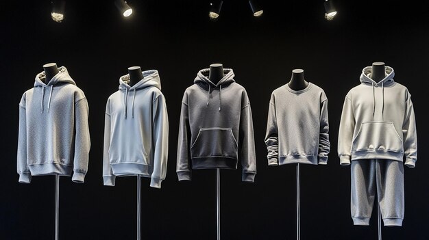 Joggers streetwear sobre maniquí en la tienda.