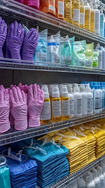 Productos ortopédicos básicos en la sección de salud de Farmacia Palau.