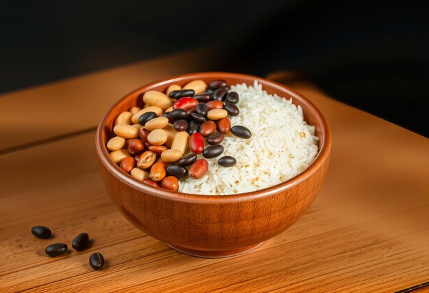 Classic side of rice and beans.