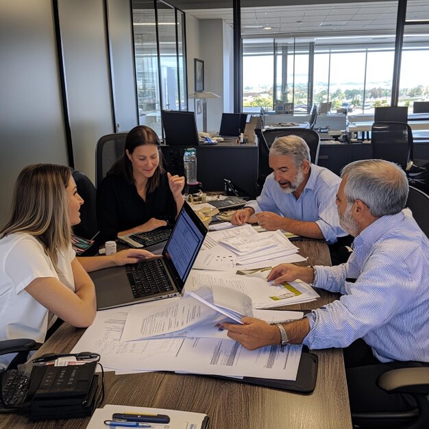 Equipo de Gestoría Asygem en su oficina de Catarroja, atendiendo clientes con profesionalismo.