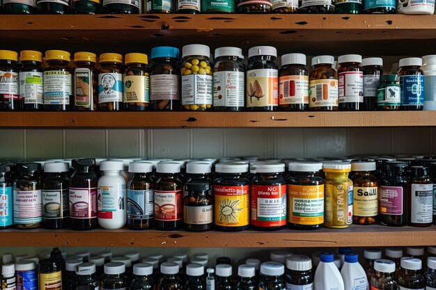 Suplementos nutricionales expuestos en Farmacia Palau.