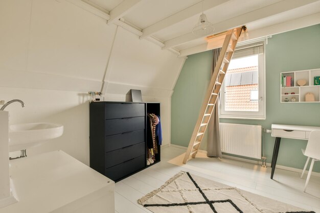 Spacious apartment under renovation featuring clean walls, new flooring, and modern lighting in a St. Petersburg home.
