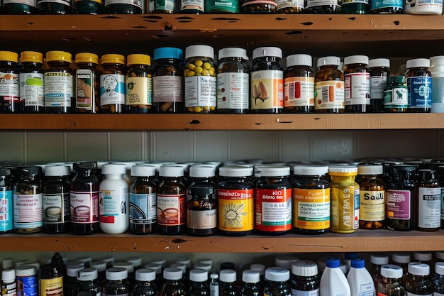 Suplementos vitamínicos expuestos en Farmacia Palau.