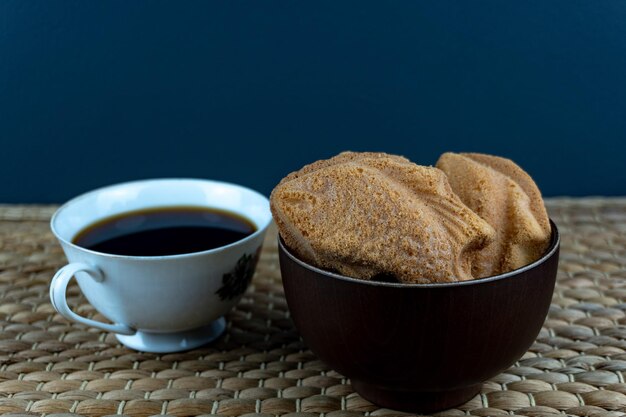 Traditional Honduran coffee and atol served for breakfast.