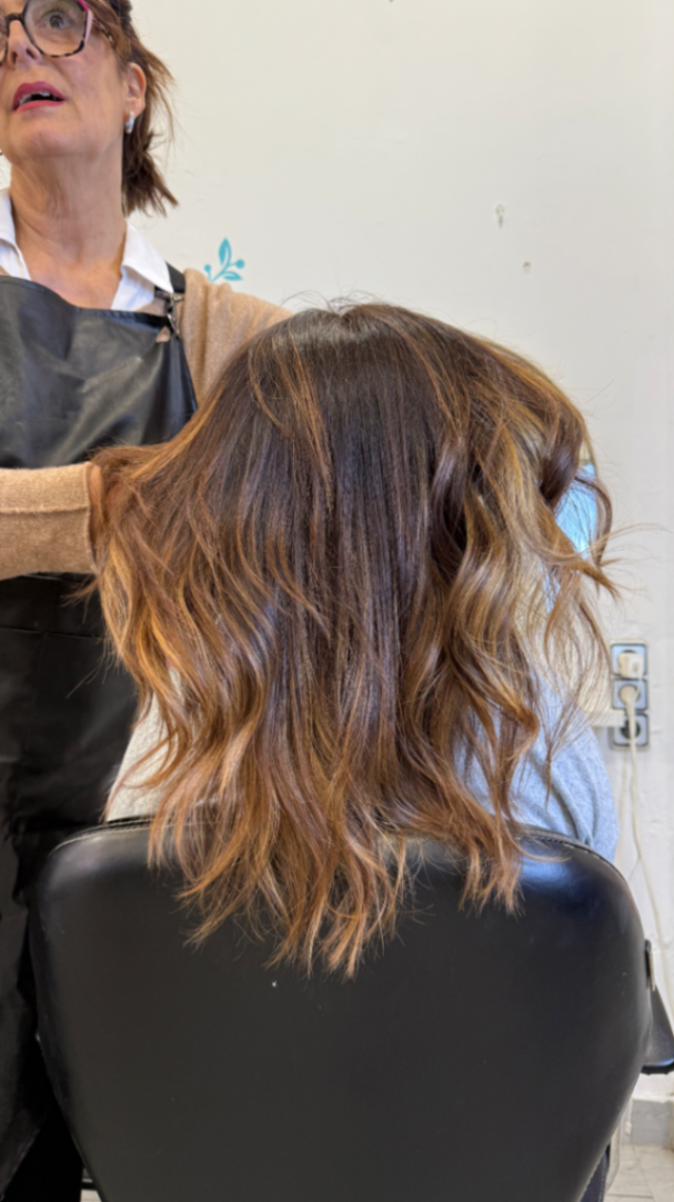 Resultado final balayage brasileño radiante