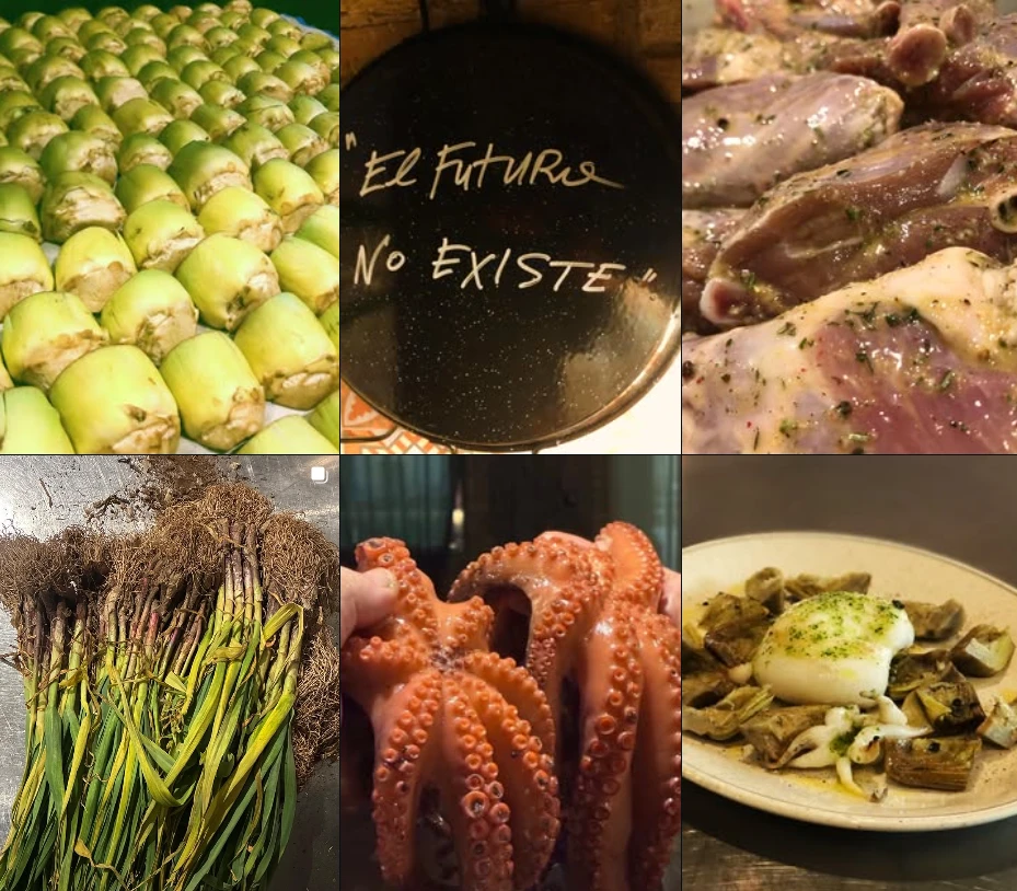 El equipo de cocina de FLUÏM trabajando con esmero en la preparación de platos gourmet.